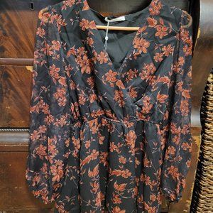 Cupshe chiffon dress size small